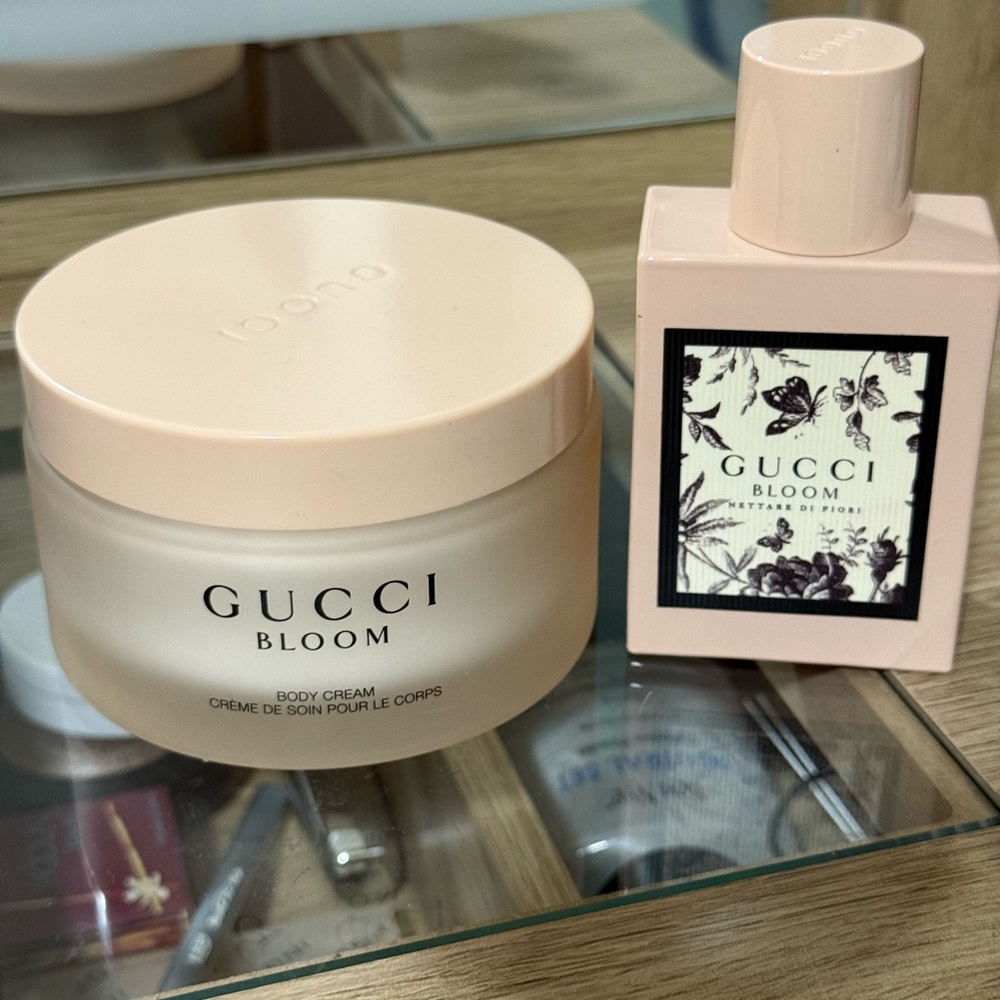 Gucci Bloom Soft Pink Body Cream and Perfume